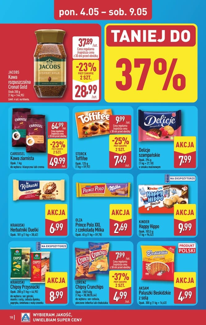 delicje szampańskie malinowe