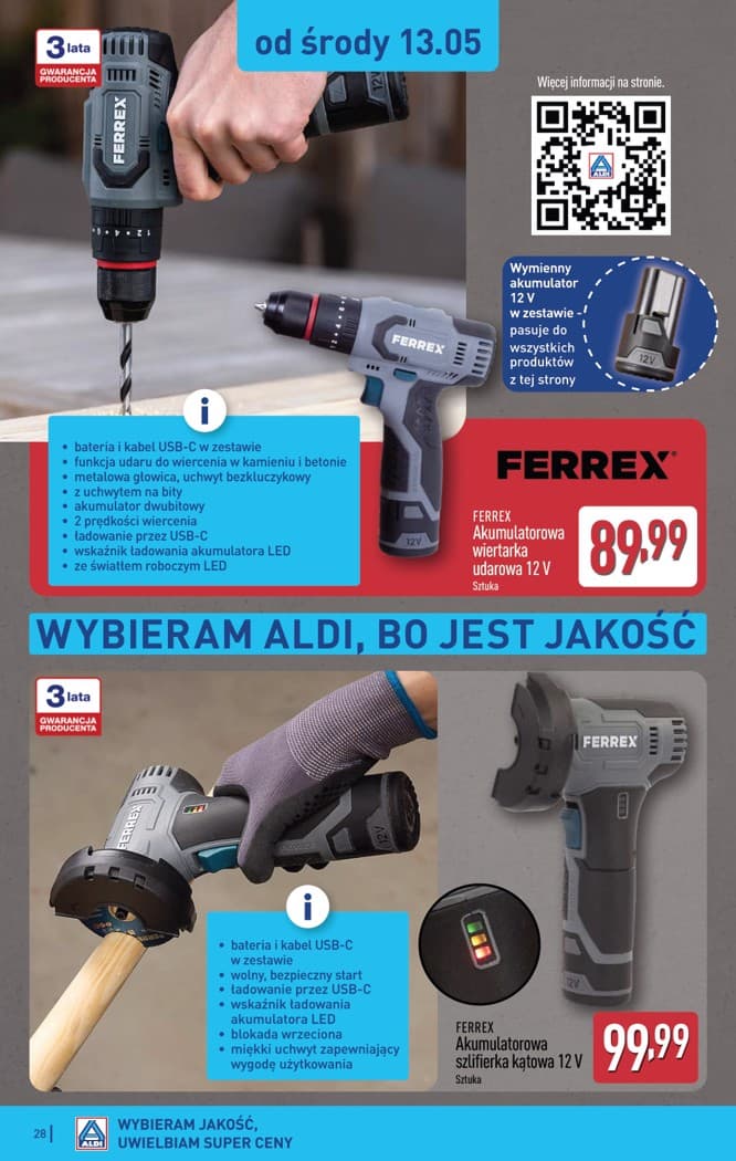 akumulatorowa szlifierka kątowa 12 V