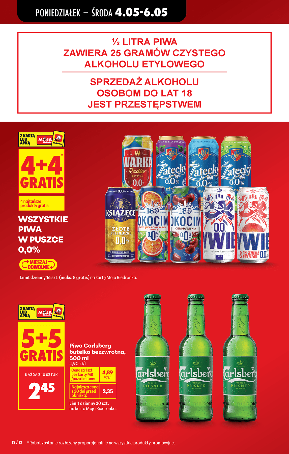 piwo Carlsberg butelka bezwrotna