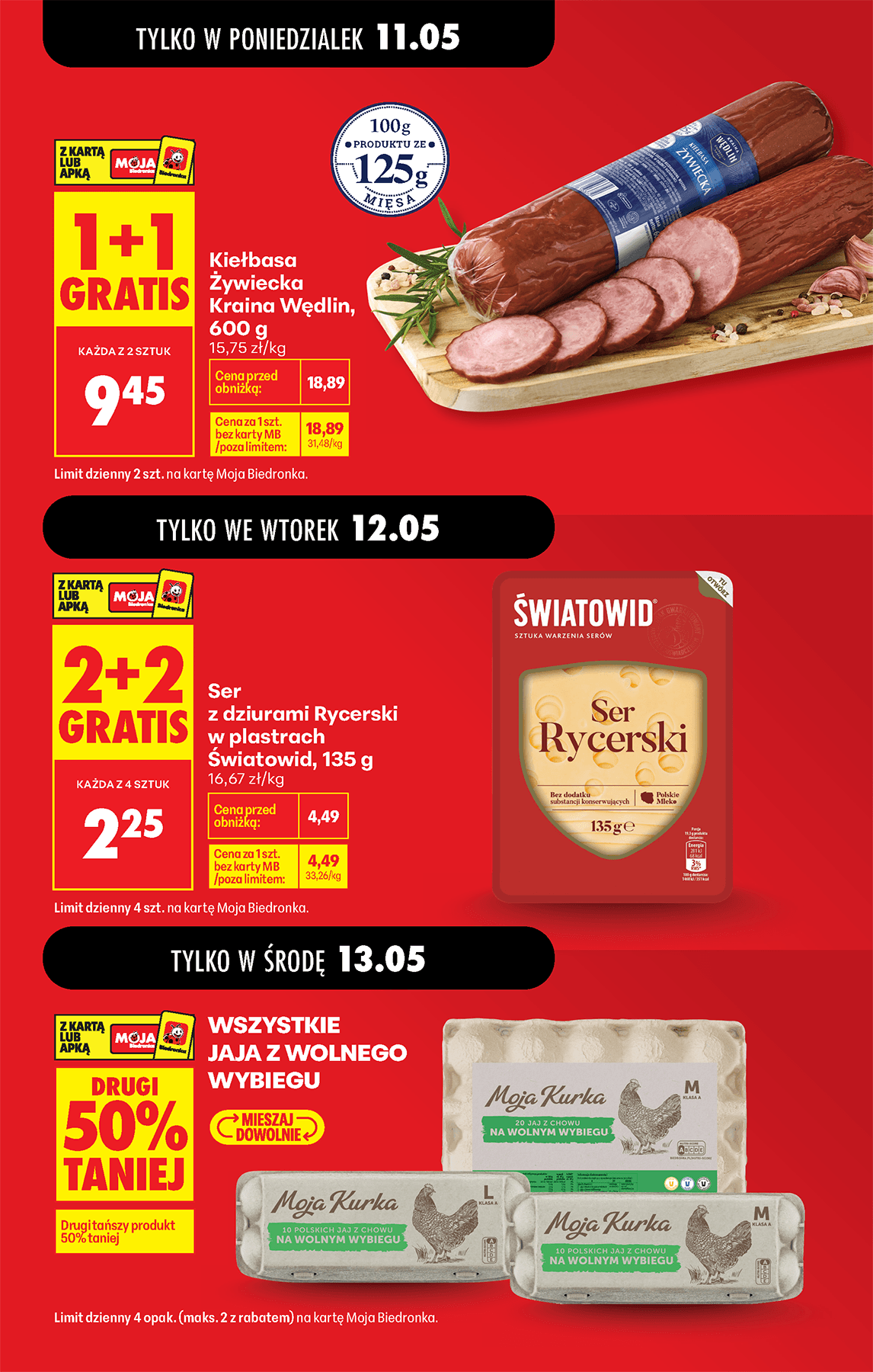wszystkie jaja z wolnego wybiegu