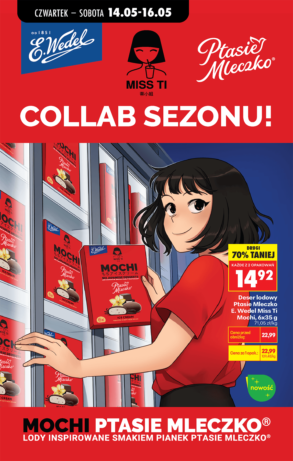 deser lodowy mochi ptasie mleczko