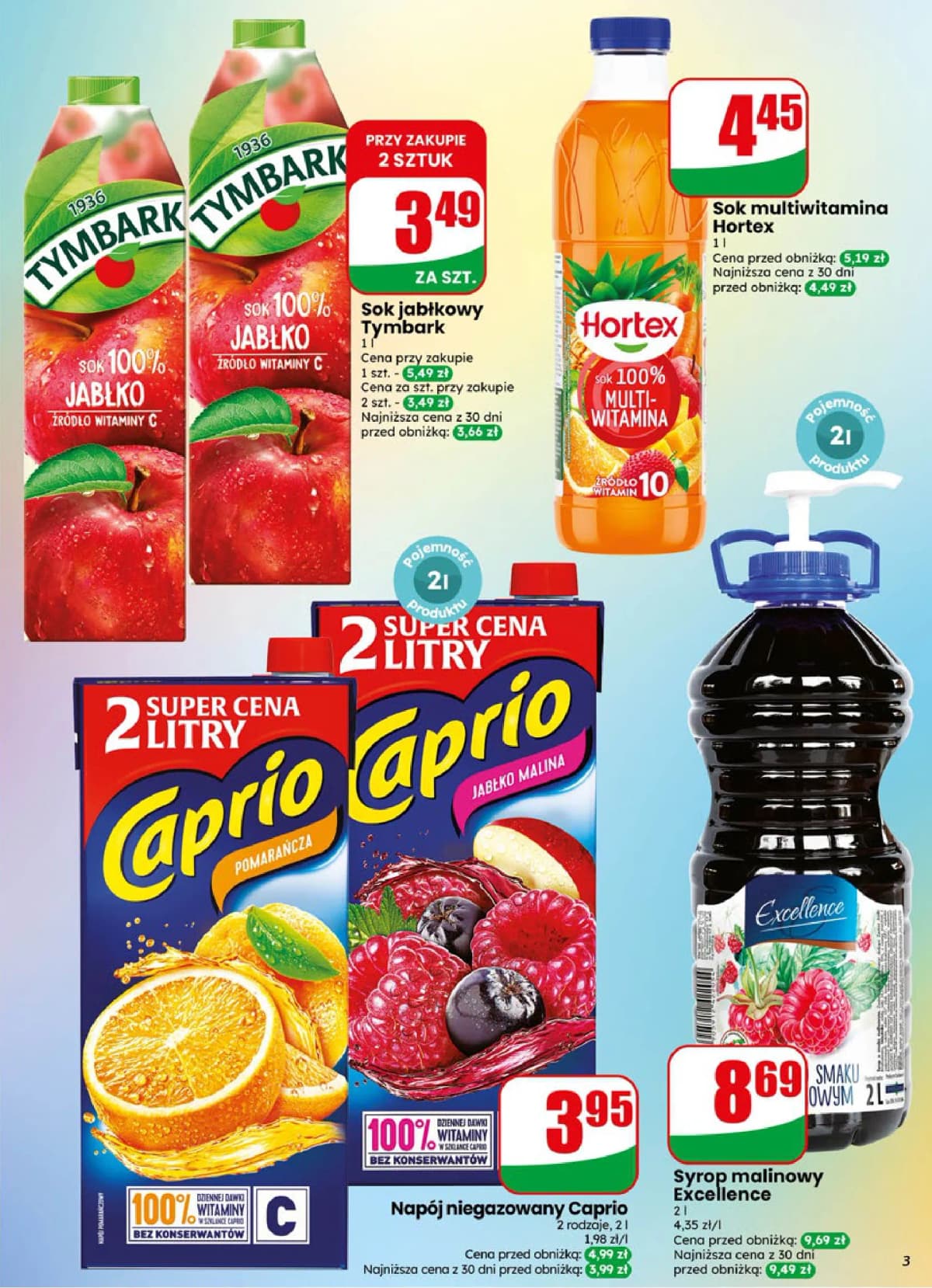 napój niegazowany