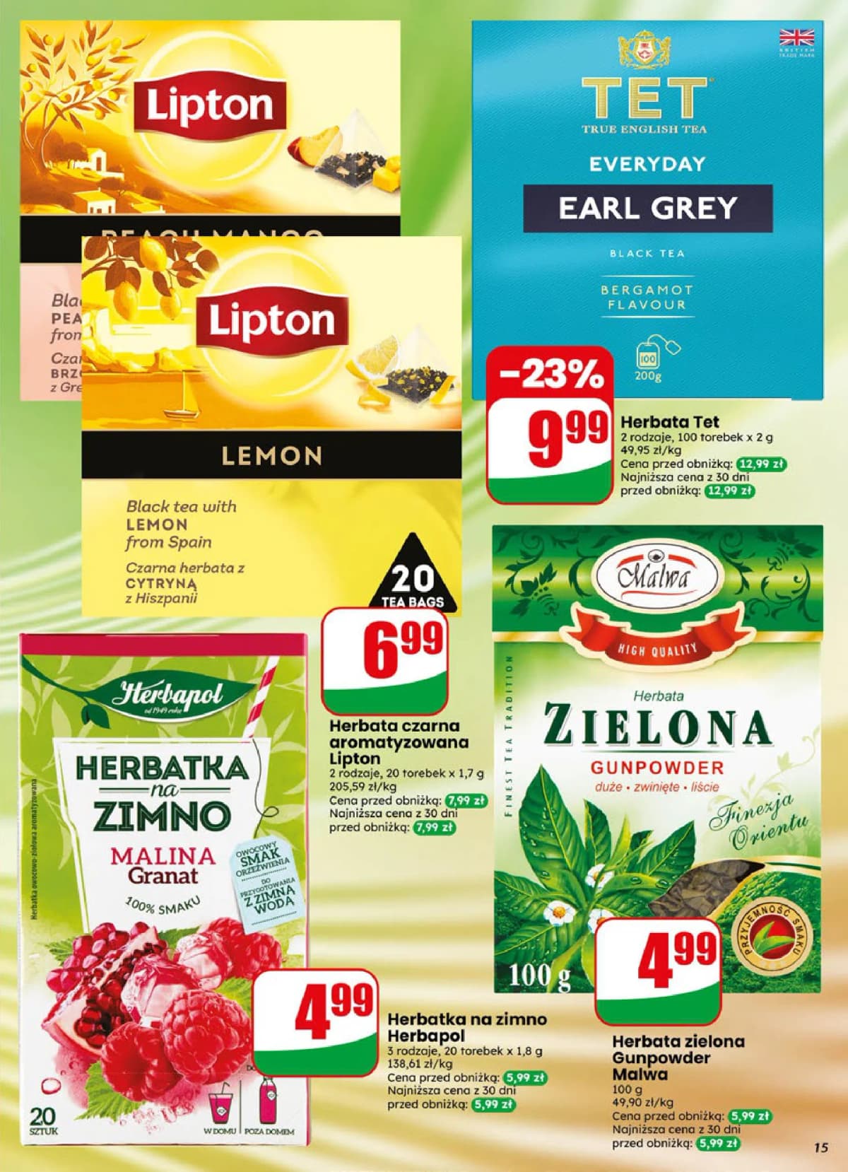 herbata czarna aromatyzowana lemon