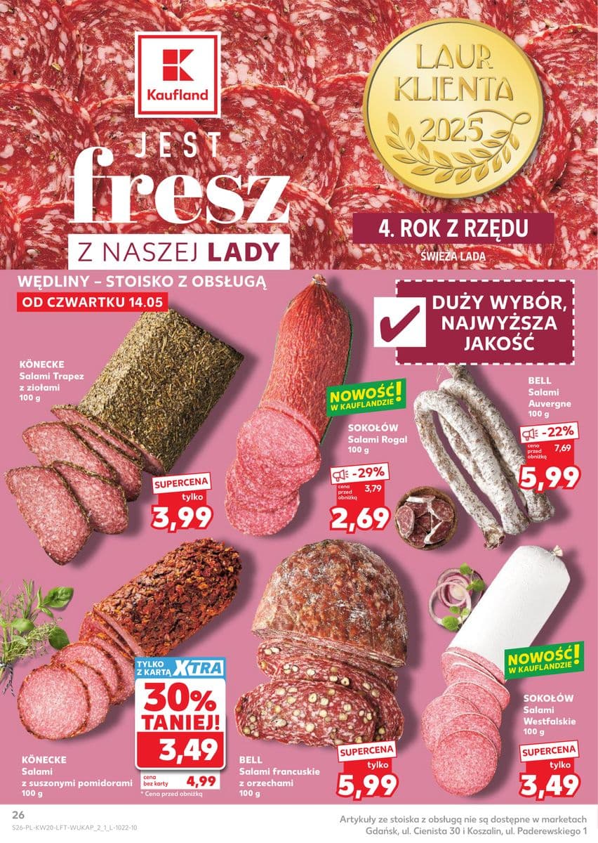 salami francuskie z orzechami