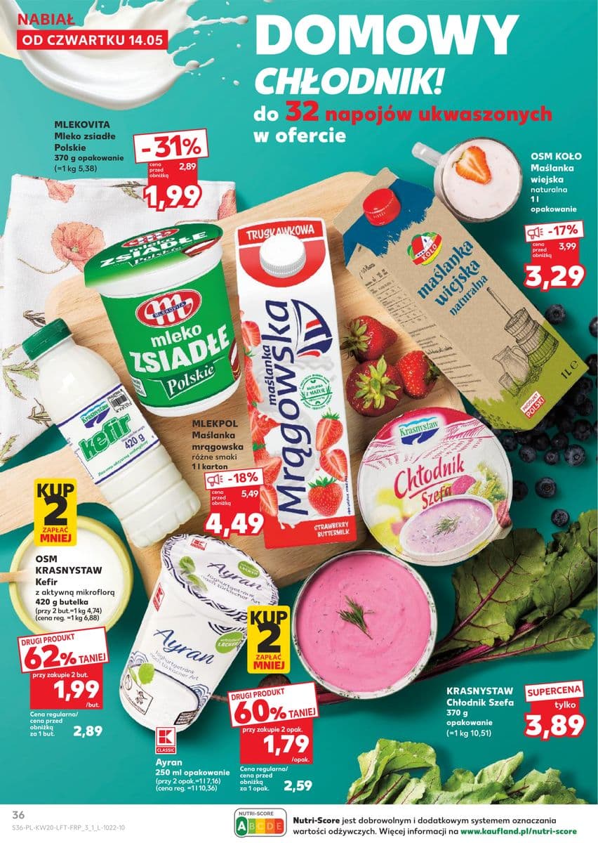 kefir z aktywną mikroflorą