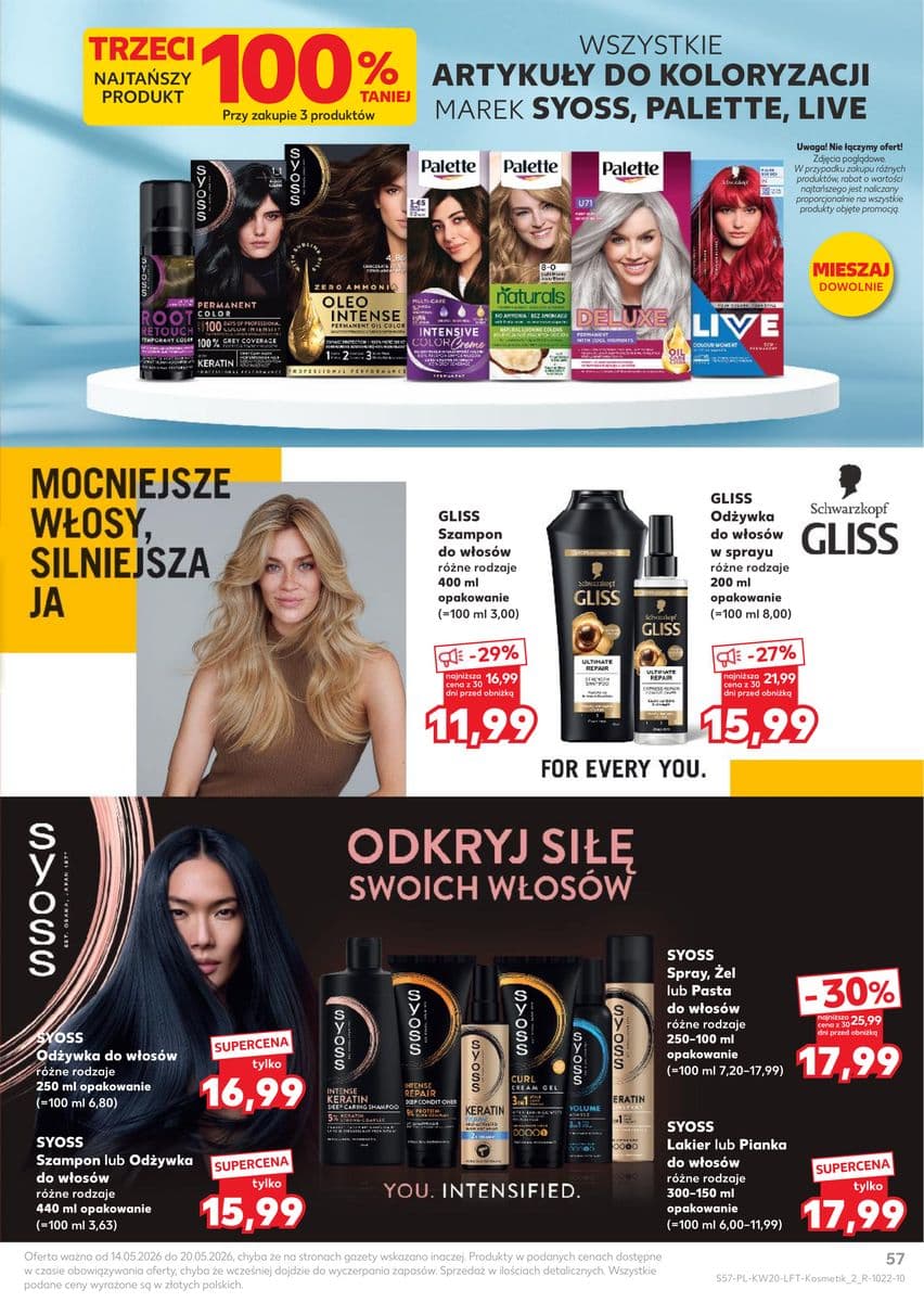 spray, żel lub pasta do włosów