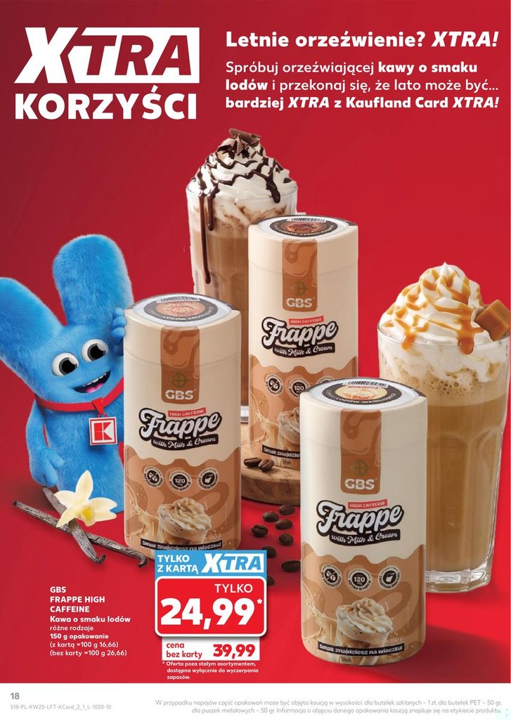 frappe high caffeine o smaku lodów