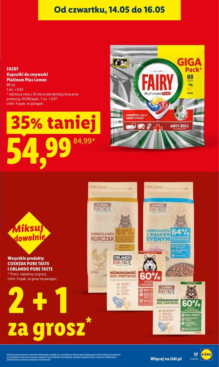 kapsułki do zmywarki Platinum Plus Lemon