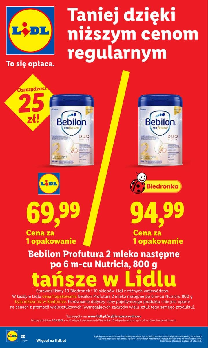mleko następne Profutura 2 po 6 m-cu