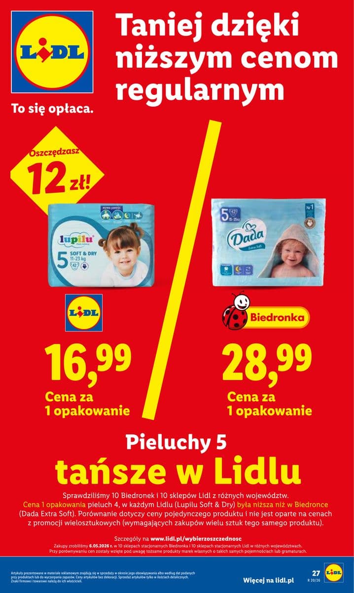pieluszki soft & dry 5