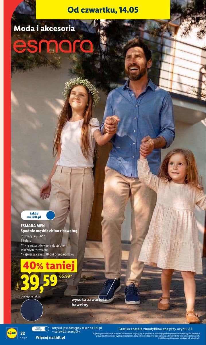 spodnie męskie chino z bawełną