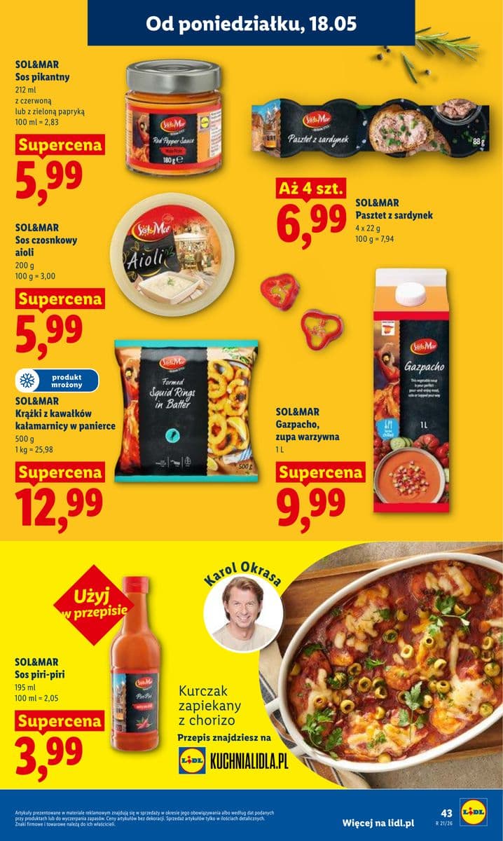 krążki z kawałków kałamarnicy w panierce