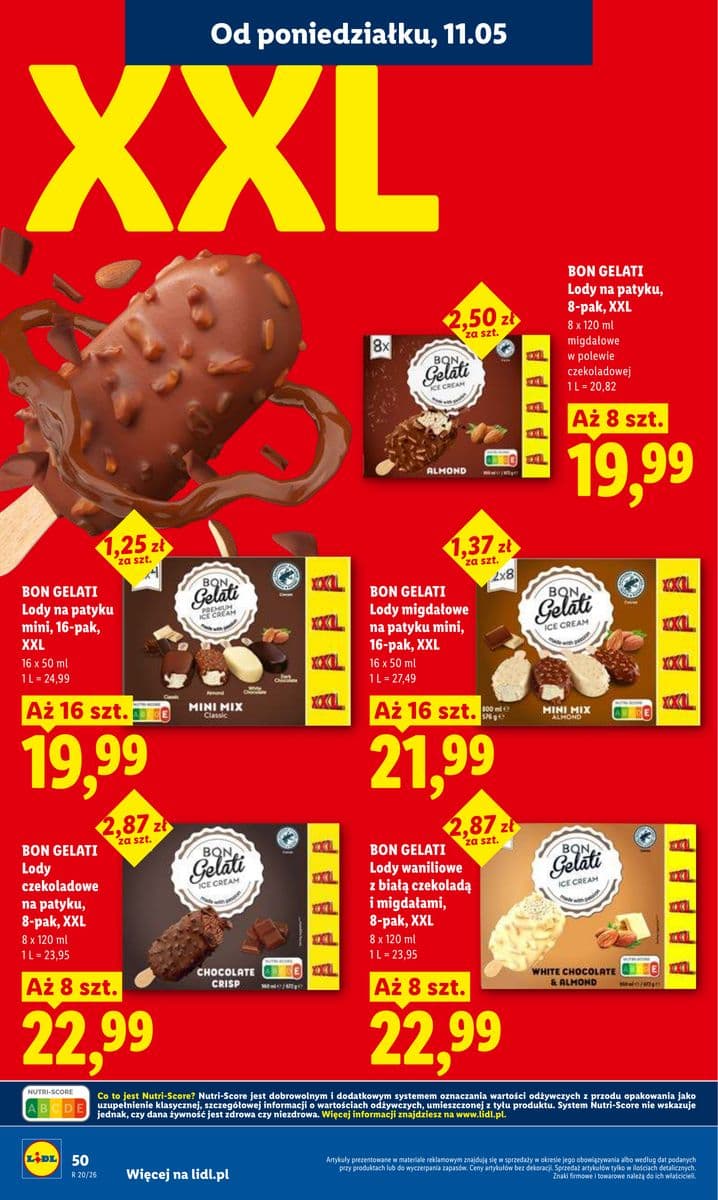 lody na patyku migdałowe w polewie czekoladowej