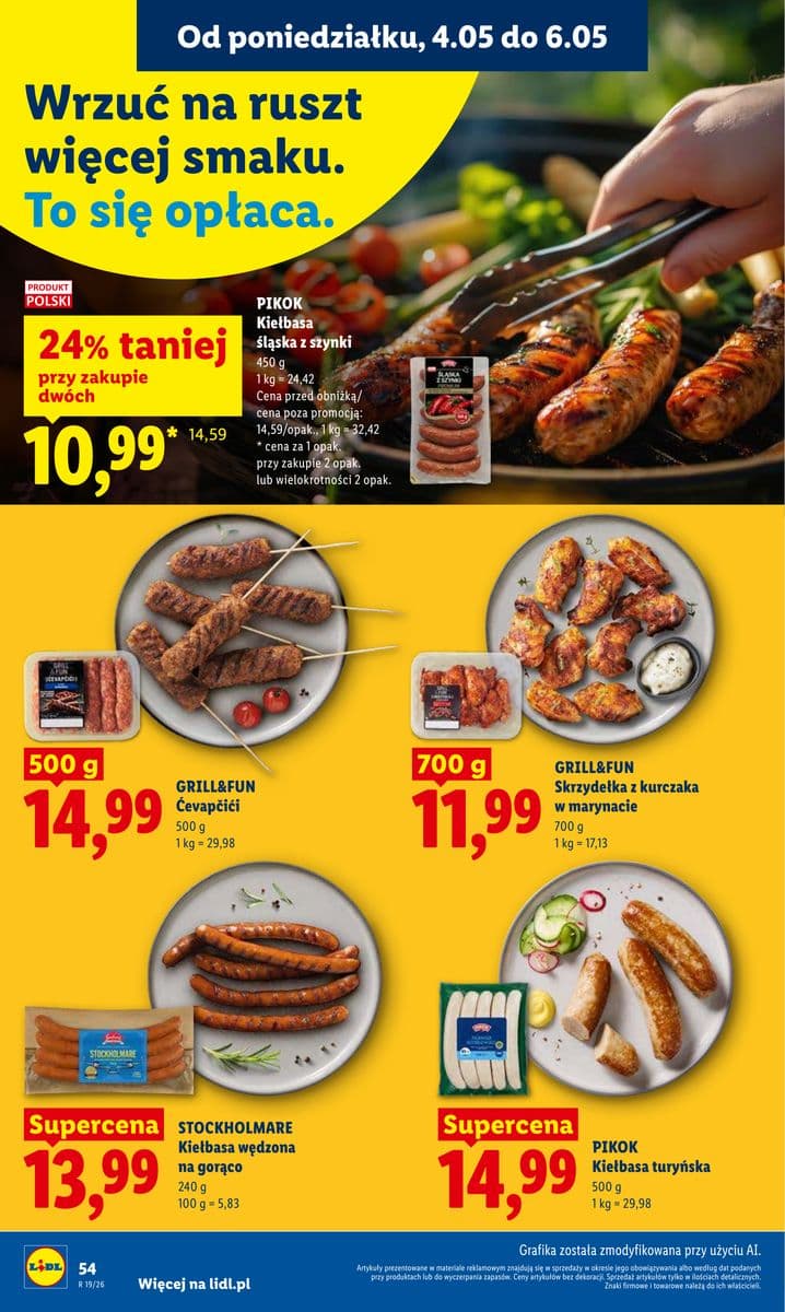 kiełbasa śląska z szynki