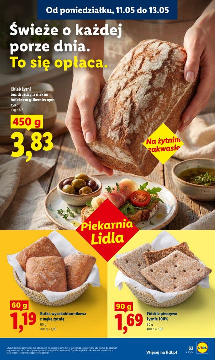 chleb żytni bez drożdży z niskim indeksem glikemicznym