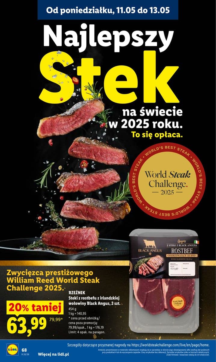 stek z rostbefu z irlandzkiej wołowiny