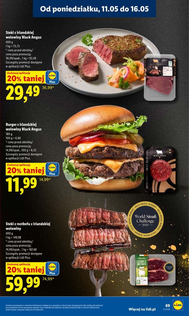 burger z wołowiny Black Angus