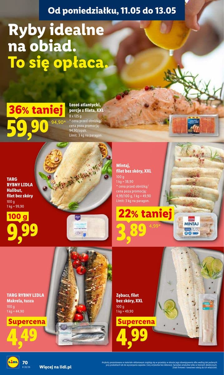 łosoś atlantycki porcje z fileta