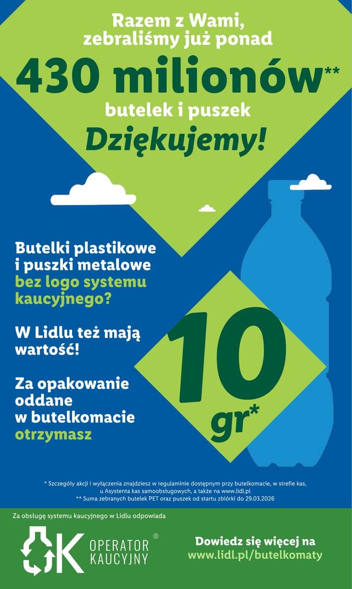 zwrot opakowań w butelkomacie