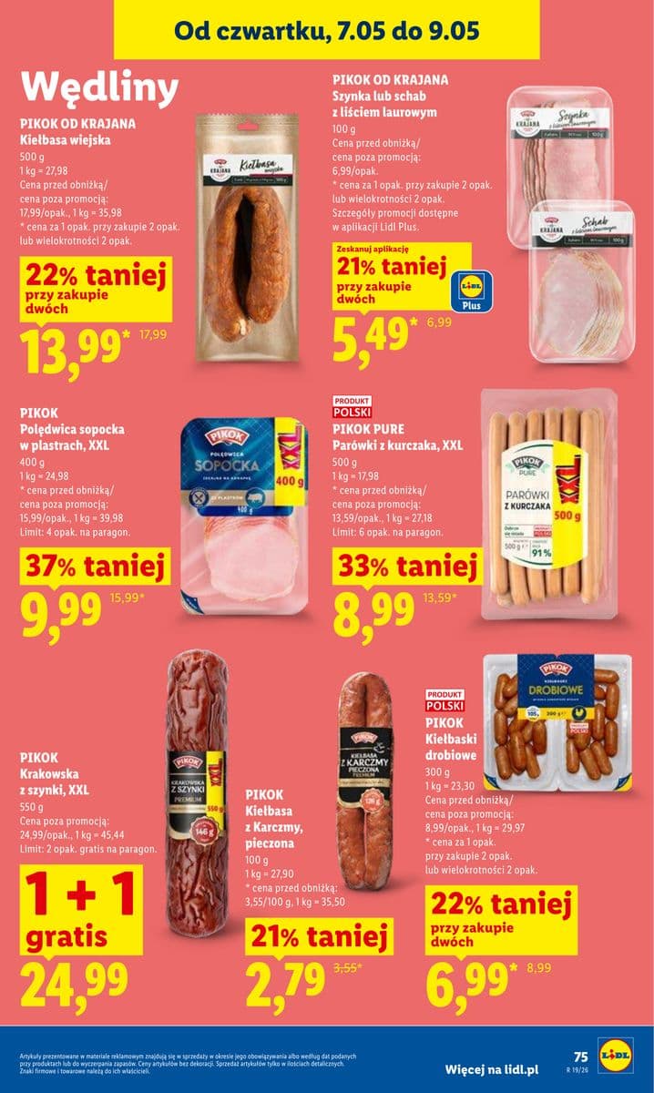 parówki z kurczaka XXL