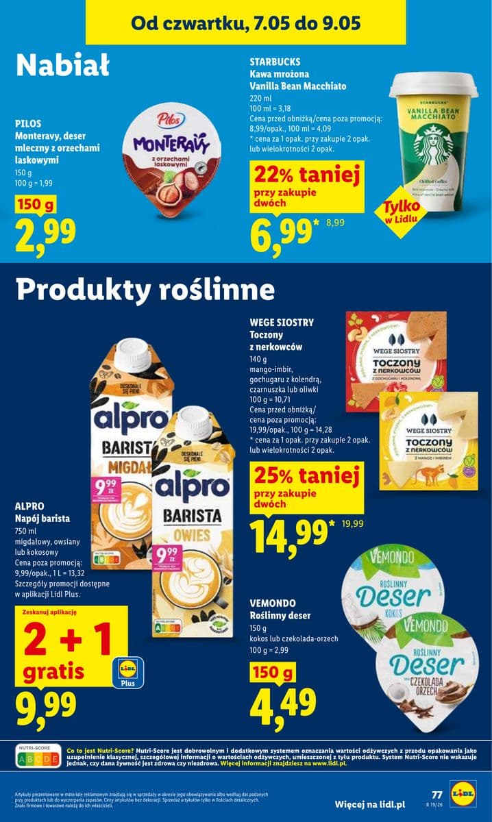roślinny deser kokos lub czekolada-orzech
