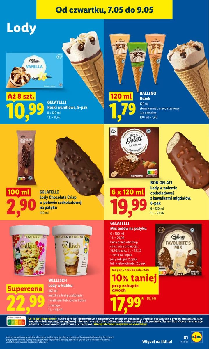 lody w polewie czekoladowej z kawałkami migdałów