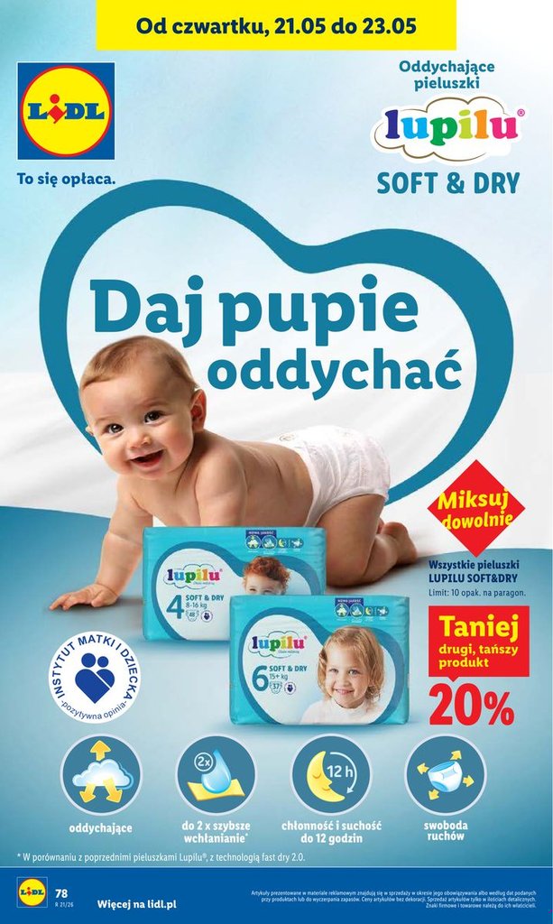 wszystkie pieluszki