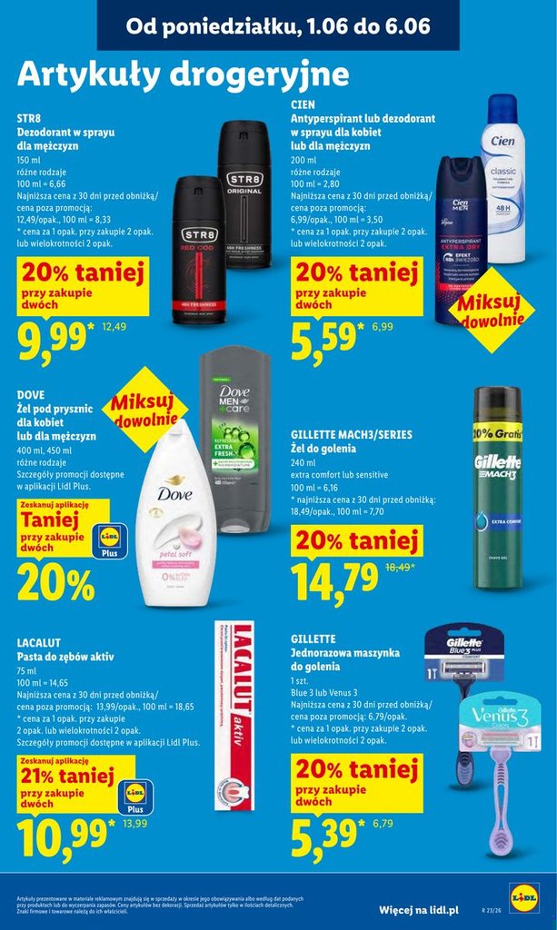żel pod prysznic dla kobiet lub Men+Care