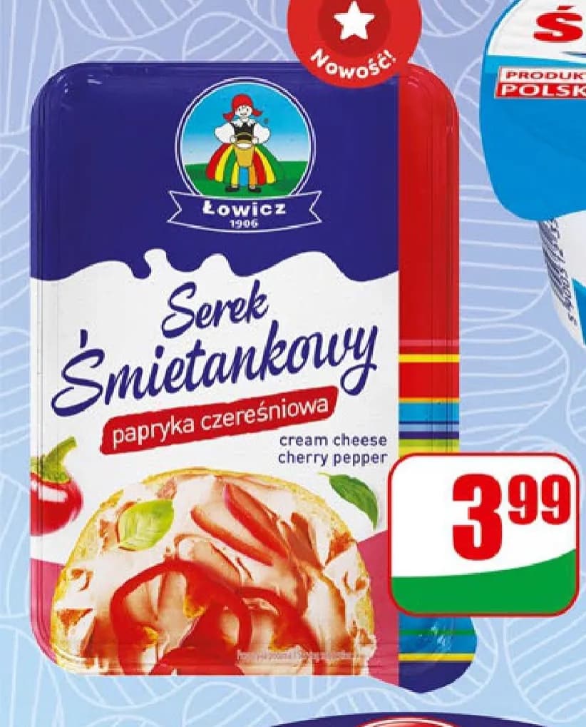 serek śmietankowy papryka czereśniowa