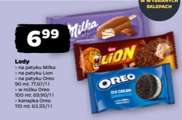 lody na patyku różne marki