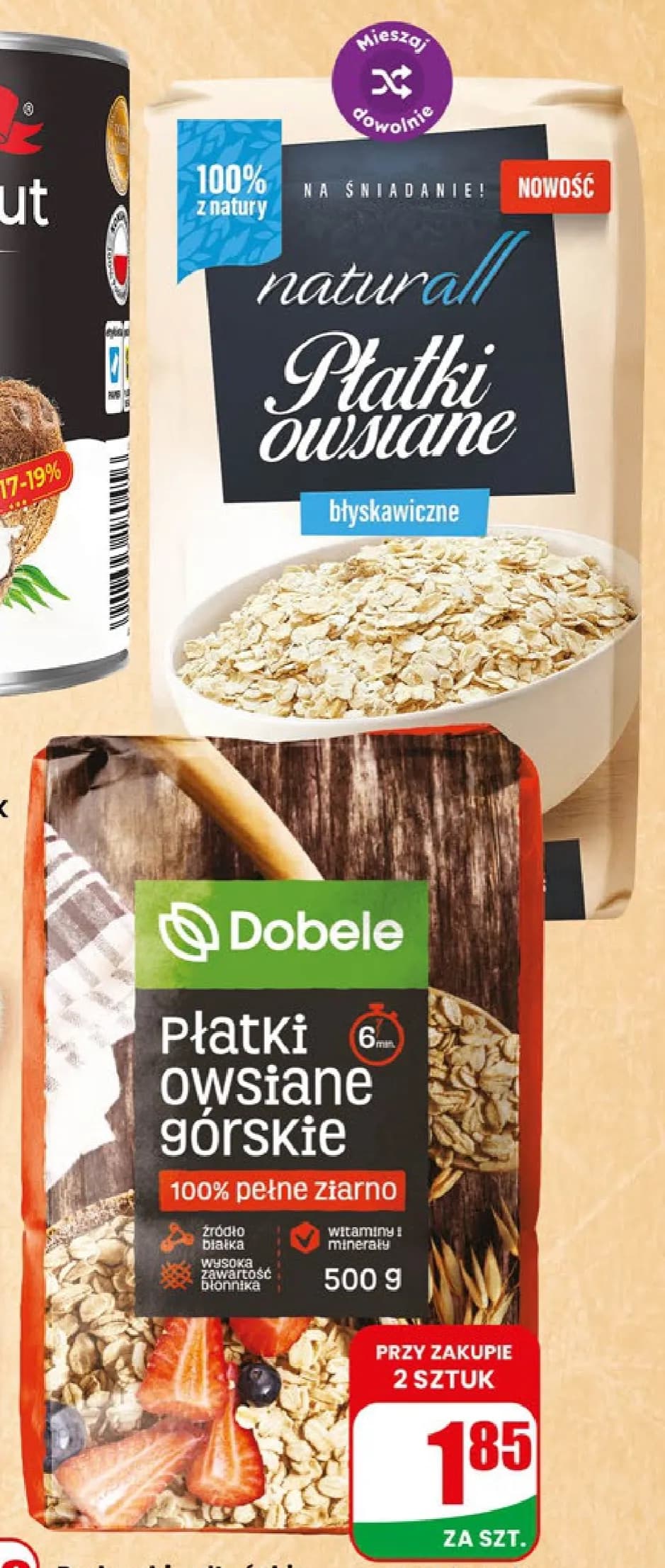 płatki owsiane błyskawiczne