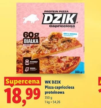 Pizza capricciosa proteinowa