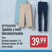 spodnie z lnem damskie/męskie
