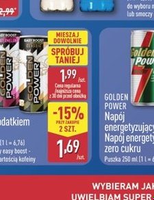 napój z dodatkiem kofeiny
