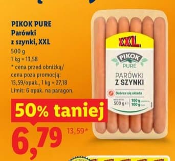 parówki z szynki, XXL