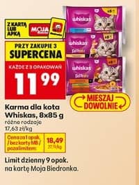 Whiskas karma dla kota różne rodzaje 8x85g