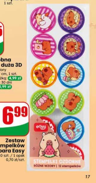 zestaw stempelków kapibara