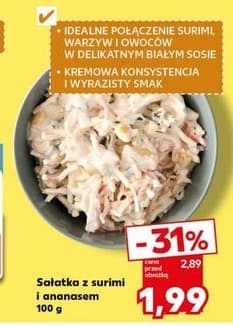 sałatka z surimi i ananasem