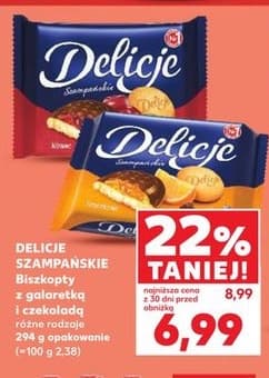 biszkopty z galaretką i czekoladą
