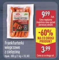 frankfurterki wieprzowe z cielęciną