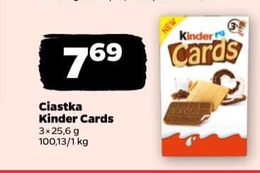 ciastka kinder cards