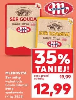 ser żółty w plastrach