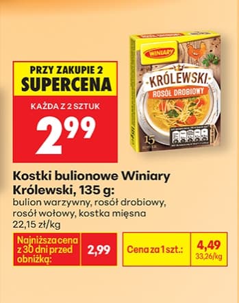kostki bulionowe królewski rosół drobiowy