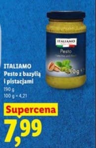 pesto z bazylią i pistacjami