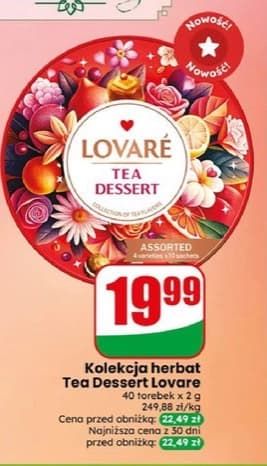 kolekcja herbat tea dessert