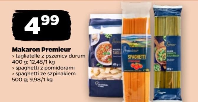 makaron spaghetti ze szpinakiem