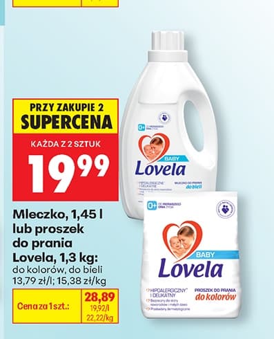 mleczko 1,45 l lub proszek do prania