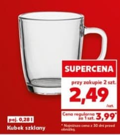 kubek szklany