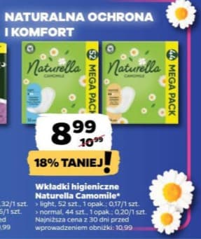 wkładki higieniczne Camomile