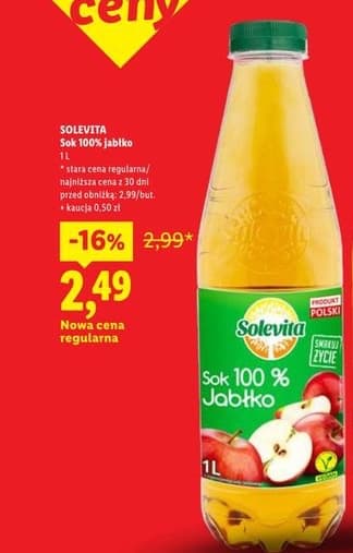 sok 100% jabłko